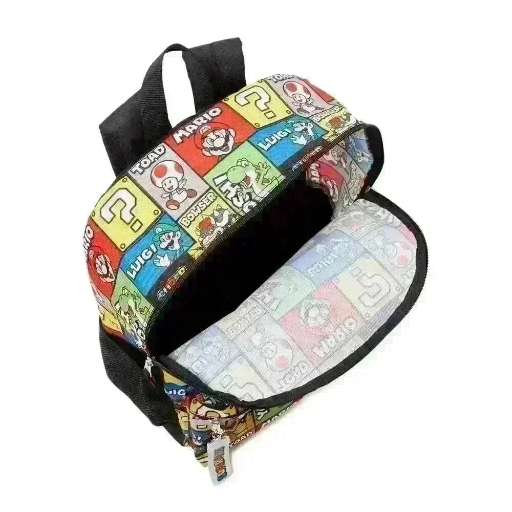 Nintendo Super Mario Bros Kids Unisex 17" Backpack Laptop Sleeve Padded Shoulder - Picture 6 of 7